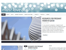 Tablet Screenshot of mustlovedust.com
